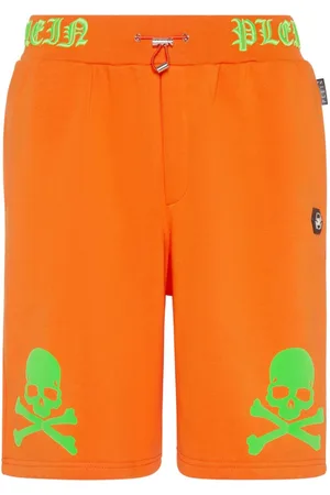 Philipp Plein Logo-print cotton-blend shorts