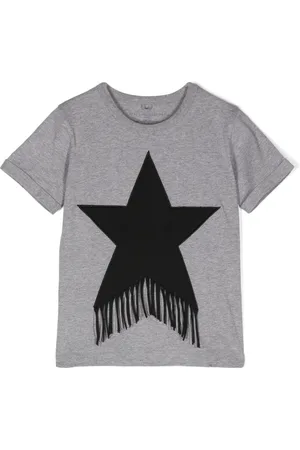 Stella McCartney Fringed Star cotton T-shirt