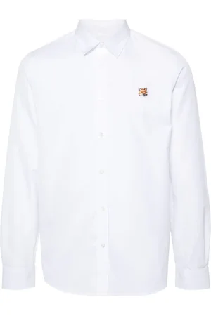 Maison Kitsuné Fox-motif cotton shirt
