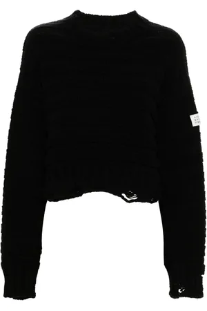 Maison Margiela Distressed chunky-knit jumper