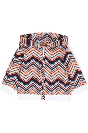 Missoni Chevron-print zipped hoodie