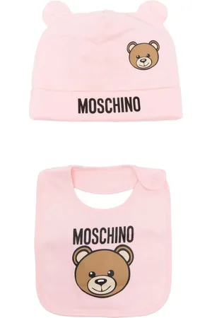 Moschino Teddy Bear-motif hat set