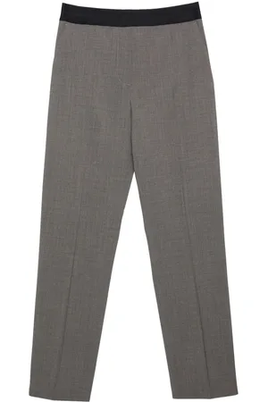 Msgm Straight-leg virgin-wool-blend trousers