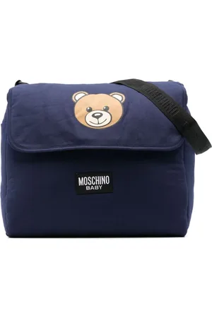 Moschino Teddy Bear-print changing mat and bag set
