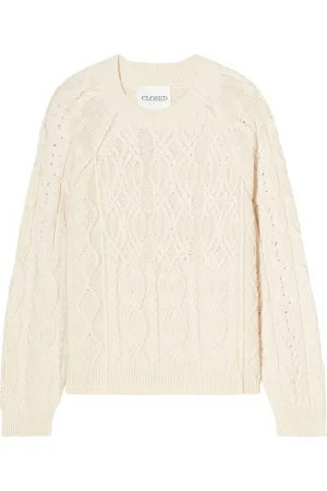 Closed Cable-knit organic cotton jumper