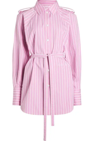 Patou Striped mini shirt dress