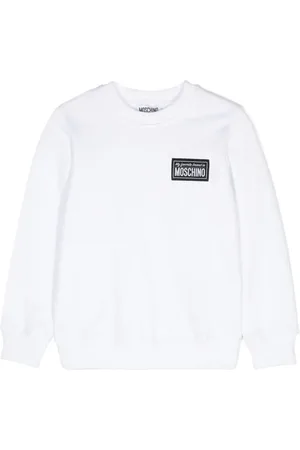 Moschino Logo-patch cotton sweatshirt
