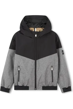 HUGO BOSS Logo-appliqu?? hooded windbreaker