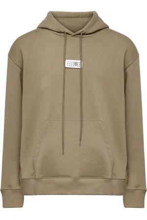 Maison Margiela Numbers-appliqu?? drawstring hoodie