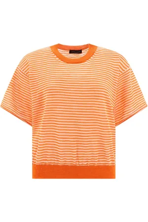 Roberto Collina Fine-knit striped top