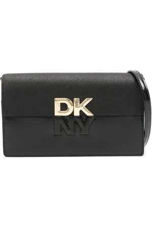 DKNY Logo-lettering clutch bag