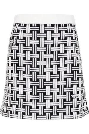 Kenzo Patterned-jacquard mini skirt