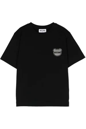 Moschino Rubberised-logo cotton T-shirt