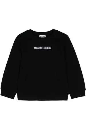 Moschino Logo-embroidered cotton sweatshirt