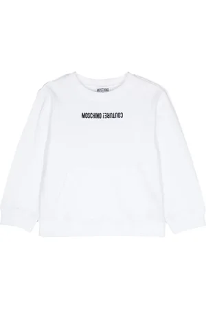 Moschino Logo-embroidered cotton sweatshirt