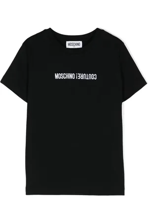 Moschino Logo-embroidered cotton T-shirt