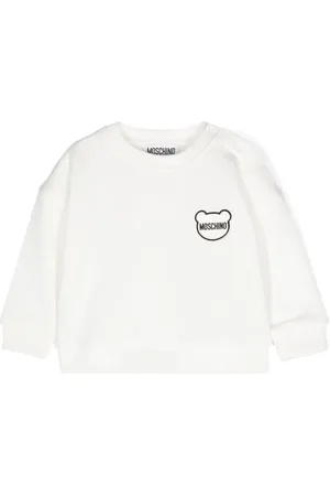 Moschino Logo-patch cotton sweatshirt