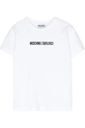Moschino Logo-embroidered cotton T-shirt