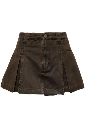 tout a coup Pleat-detail high-waisted shorts