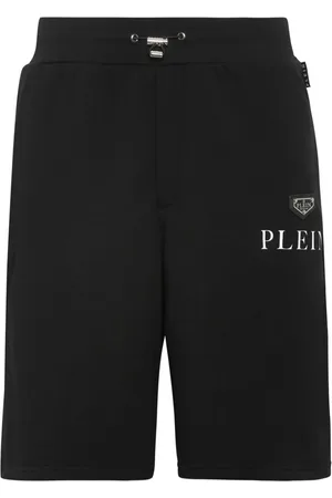 Philipp Plein Logo-print cotton-blend shorts