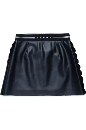 Marni Logo-waistband skirt