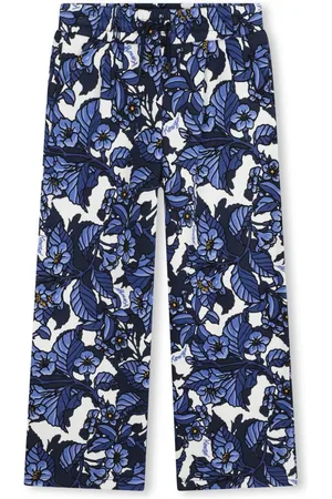 Kenzo All-over print cotton jogging trousers