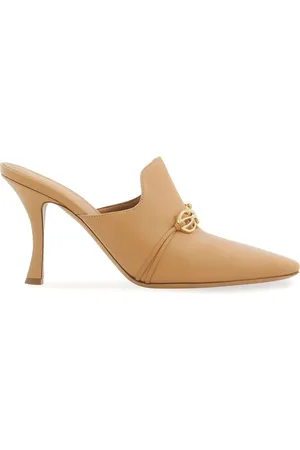 Salvatore Ferragamo Gancini leather mules