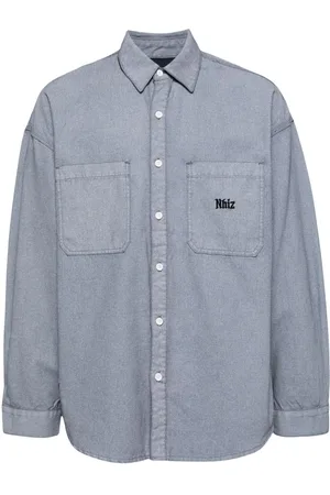 Izzue Embroidered-motif cotton shirt