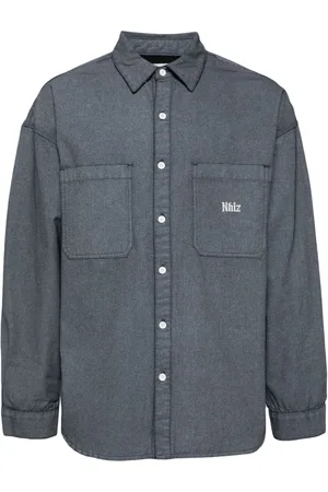 Izzue Embroidered-motif cotton shirt
