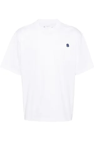SACAI Logo-embroidered T-shirt