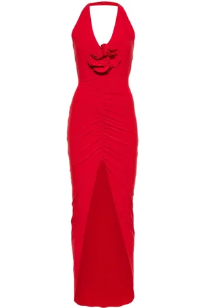 NISSA Floral-appliqu?? maxi dress