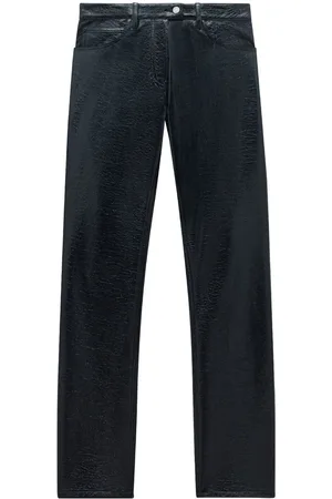 Courrèges 5-pocket vinyl straight trousers