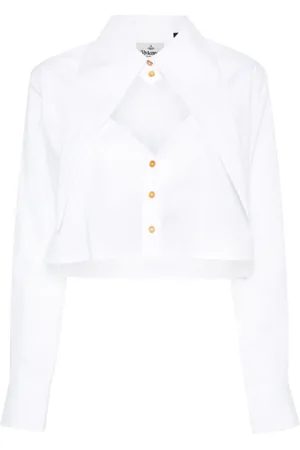 Vivienne Westwood Cut-off Heart cropped shirt