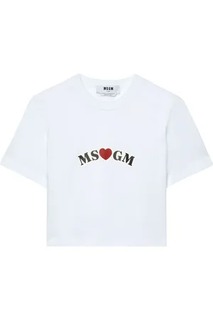 Msgm Logo-print cotton T-shirt