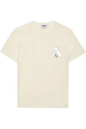 Msgm Graphic-print cotton T-shirt