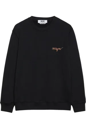 Msgm Embroidered-logo cotton sweatshirt