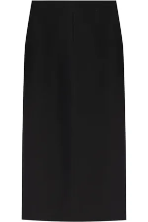 Fabiana Filippi Rear-slit mid-rise maxi skirt