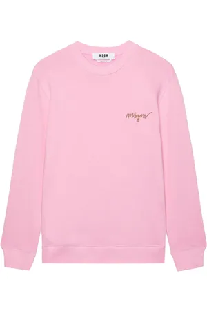 Msgm Embroidered-logo cotton sweatshirt