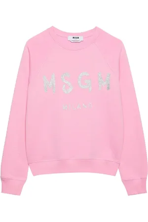 Msgm Logo-print cotton sweatshirt