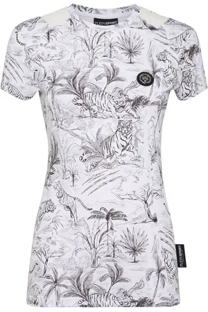 Philipp Plein Graphic-print panelled T-shirt