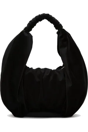 J.W.Anderson Ruffle Shopper velvet shoulder bag