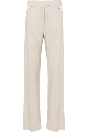PNK Pinstriped tapered trousers