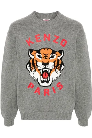 Kenzo Lucy Tiger-intarsia jumper