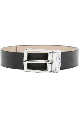 Emporio Armani Logo-engraved faux-leather belt