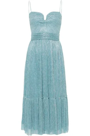 NISSA Lurex midi dress