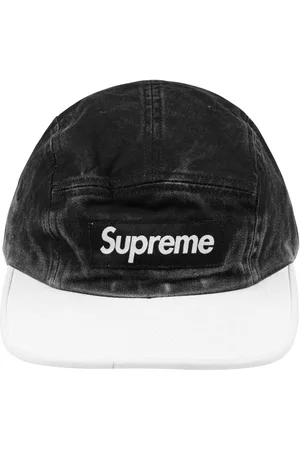 Supreme Colour-blocked cotton camp cap