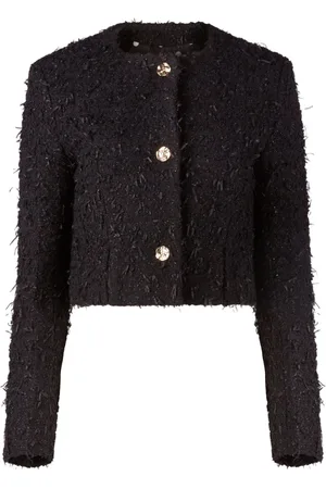 Nina Ricci Frayed tweed crop jacket