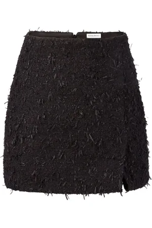 Nina Ricci Frayed tweed mini skirt