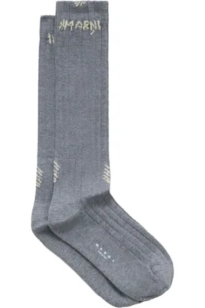 Marni Logo-jacquard ribbed socks
