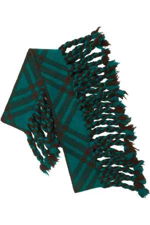 Burberry Check wool skinny scarf